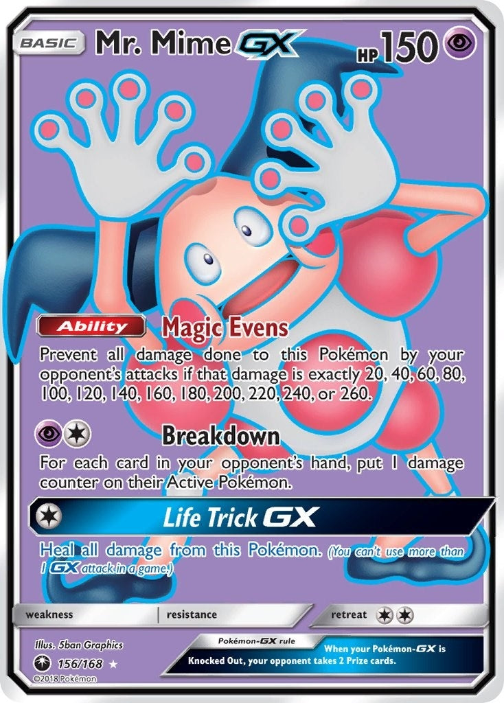 Mr. Mime GX (Full Art) (156/168) (CES)
