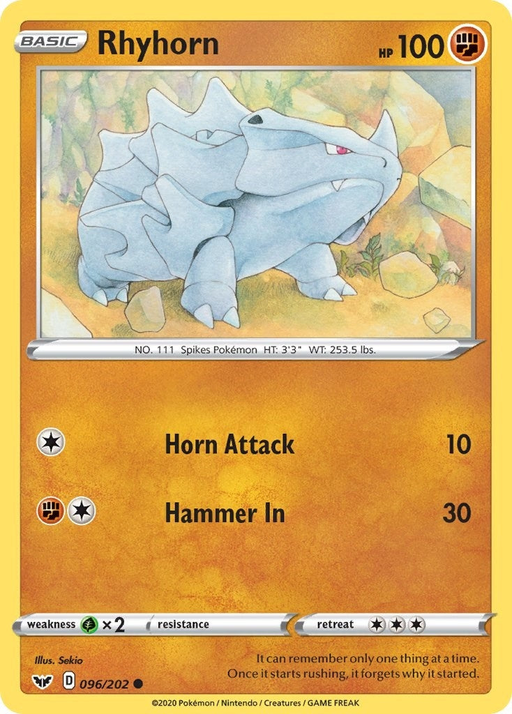 Rhyhorn (096) (096/202) (SWSH01)