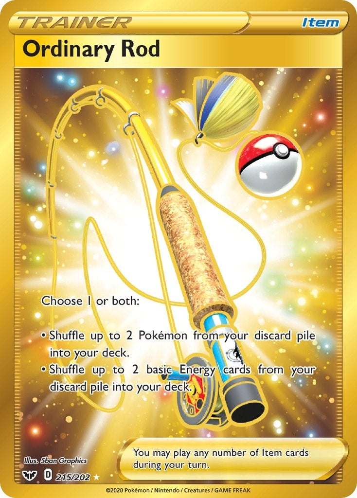 Ordinary Rod (Secret) (215/202) (SWSH01)