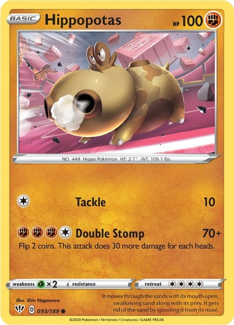 Hippopotas (093/189) (SWSH03)