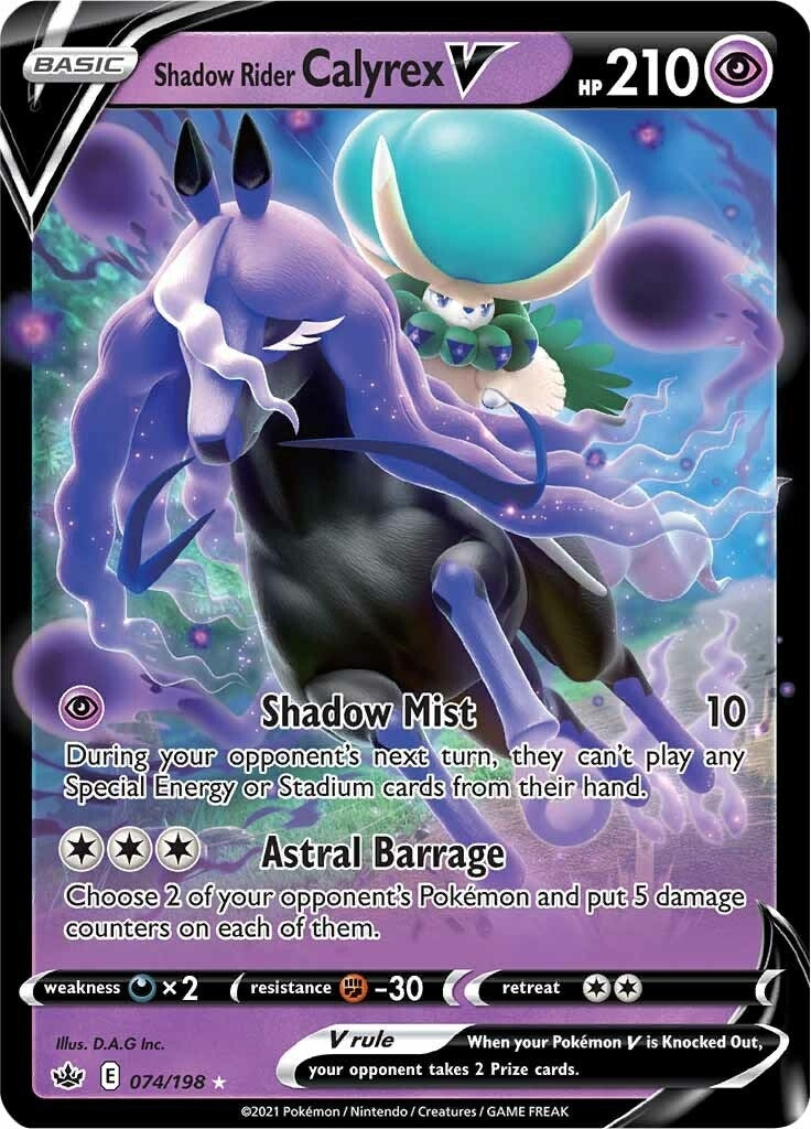 Shadow Rider Calyrex V (074/198) (SWSH06)