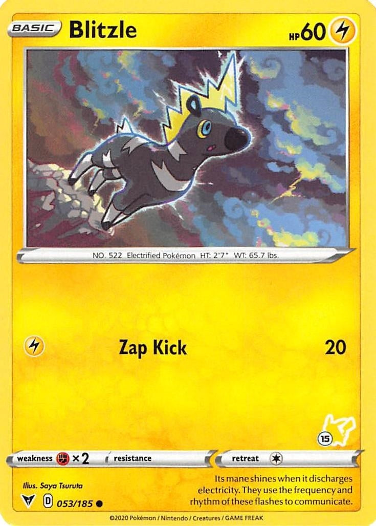 Blitzle - 053/185 (#15 Pikachu Stamped) (053/185) (BA22)