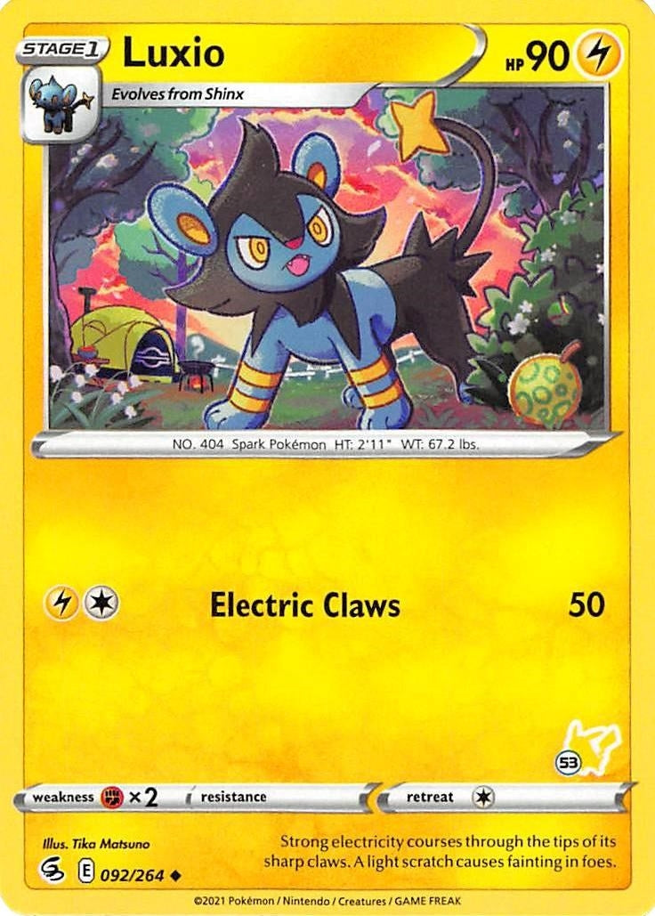Luxio - 092/264 (#53 Pikachu Stamped) (092/264) (BA22)