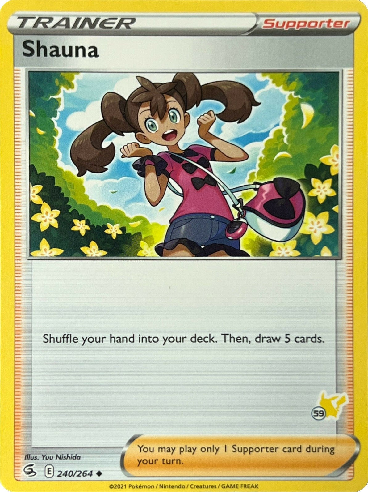 Shauna - 240/264 (#59 Pikachu Stamped) (240/264) (BA22)