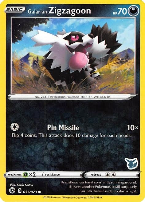 Galarian Zigzagoon - 035/073 (Eevee Stamped) (035/073) (BA22)