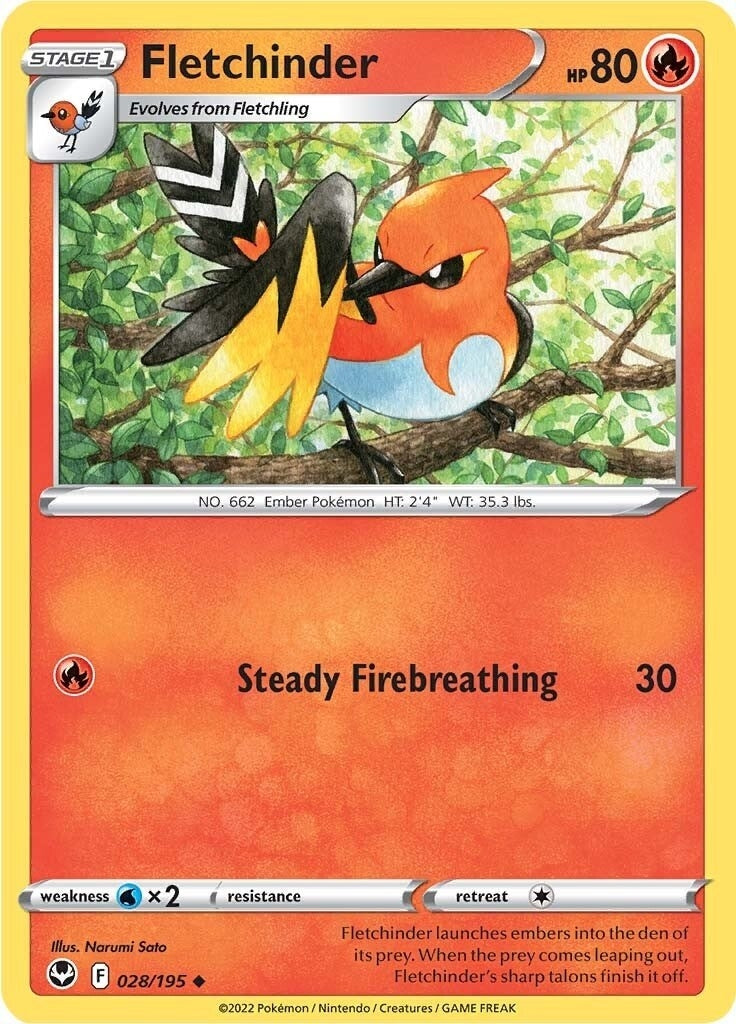 Fletchinder (028/195) (SWSH12)