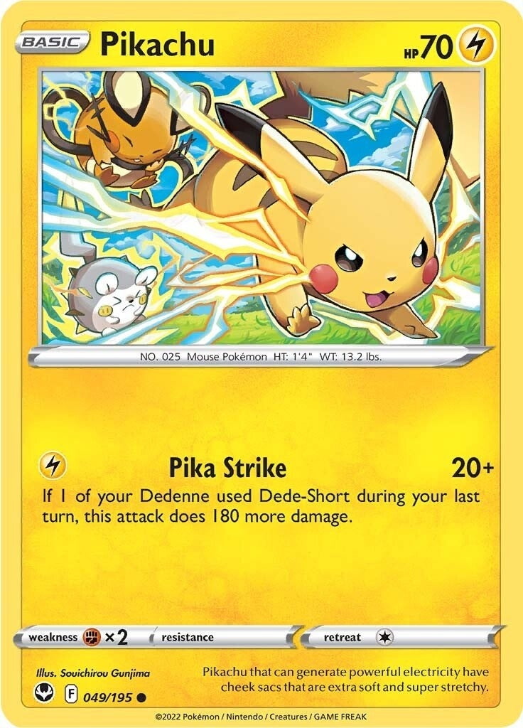 Pikachu (049/195) (SWSH12)