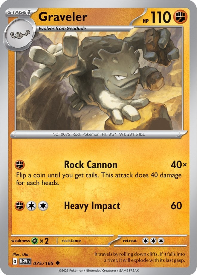 Graveler (075/165) (MEW)