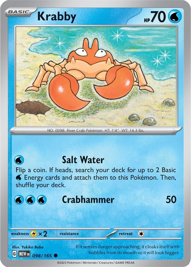 Krabby (098/165) (MEW)