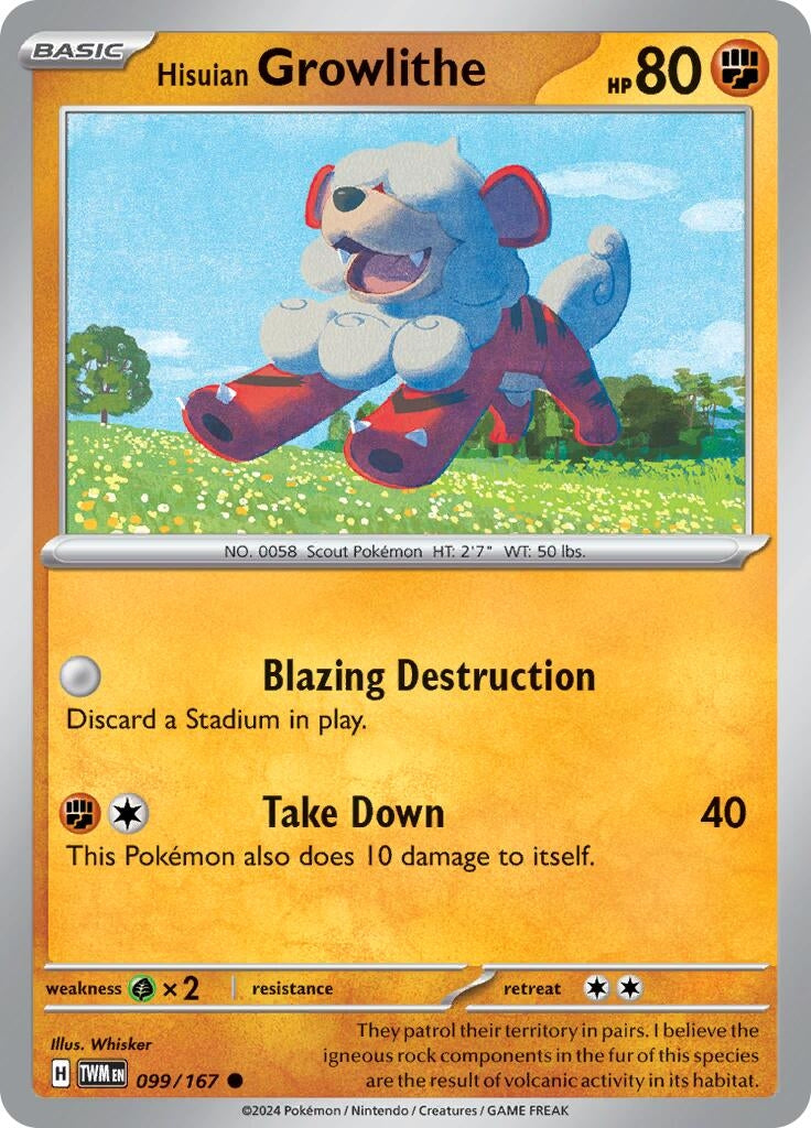 Hisuian Growlithe (099/167) (TWM)