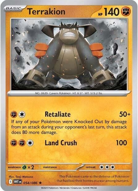 Terrakion (054/086) (WHT)