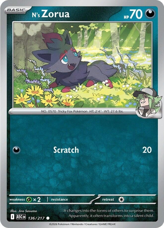 N's Zorua (136/217) (ASC)