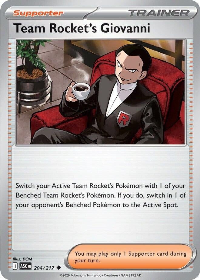 Team Rocket's Giovanni (204/217) (ASC)
