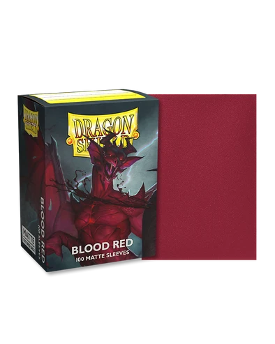 Dragon Shield (Standard Size) 100 Matte Sleeves - Blood Red