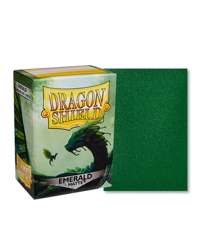 Dragon Shield (Standard Size) 100 Matte Sleeves - Emerald