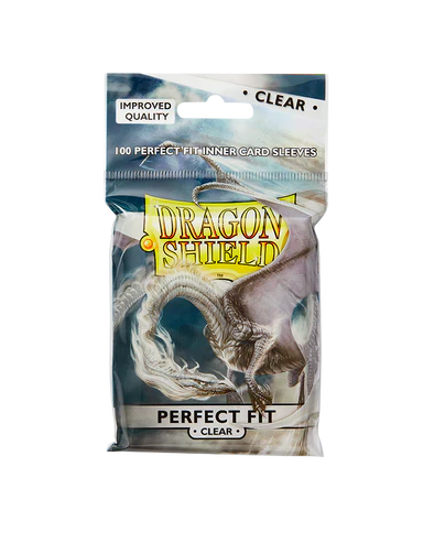 Dragon Shield (Standard Size) 100 Perfect Fit Sleeves - Clear