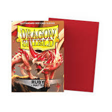 Dragon Shield (Standard Size) 100 Matte Sleeves - Ruby
