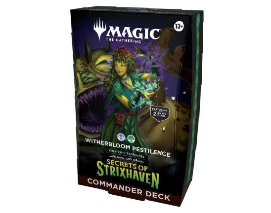 Magic: The Gathering - Spirits of Strixhaven Witherbloom Pestilence Commander Deck