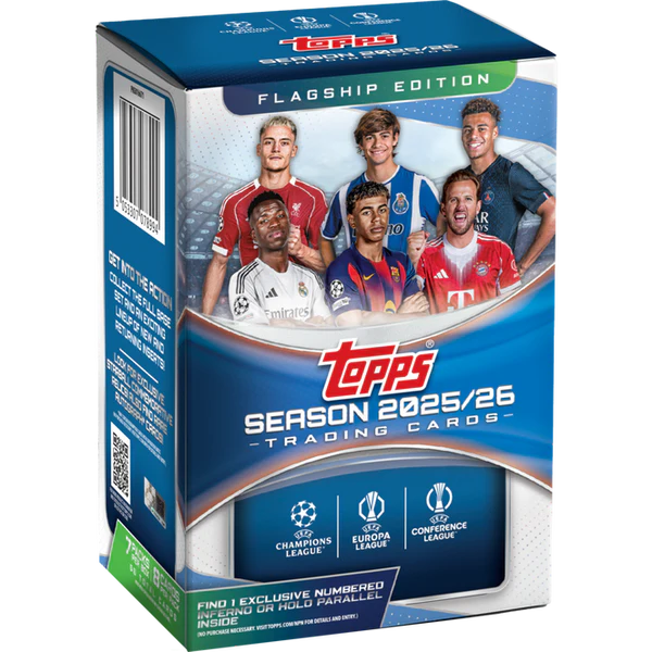 2025-26 Topps UEFA Club Competitions Soccer Blaster Value Box