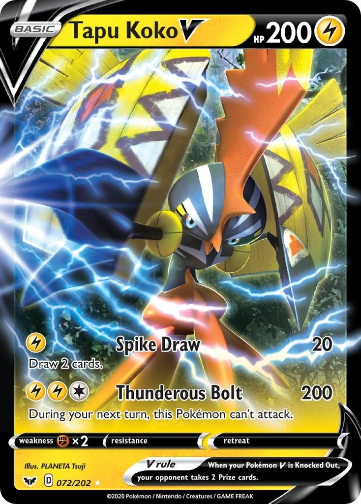 Tapu Koko V (072/202) (SWSH01)