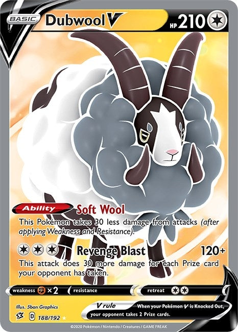 Dubwool V (Full Art) (188/192) (SWSH02)