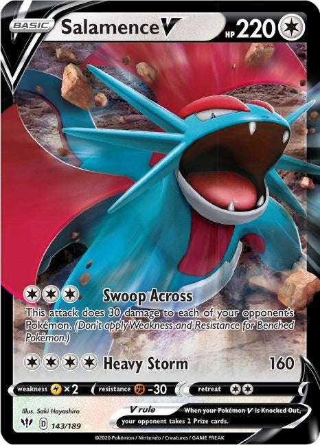 Salamence V (143/189) (SWSH03)