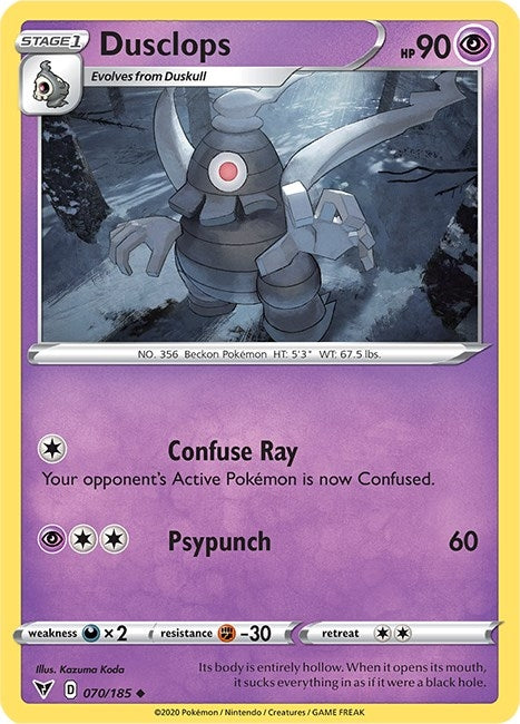 Dusclops (070/185) (SWSH04)