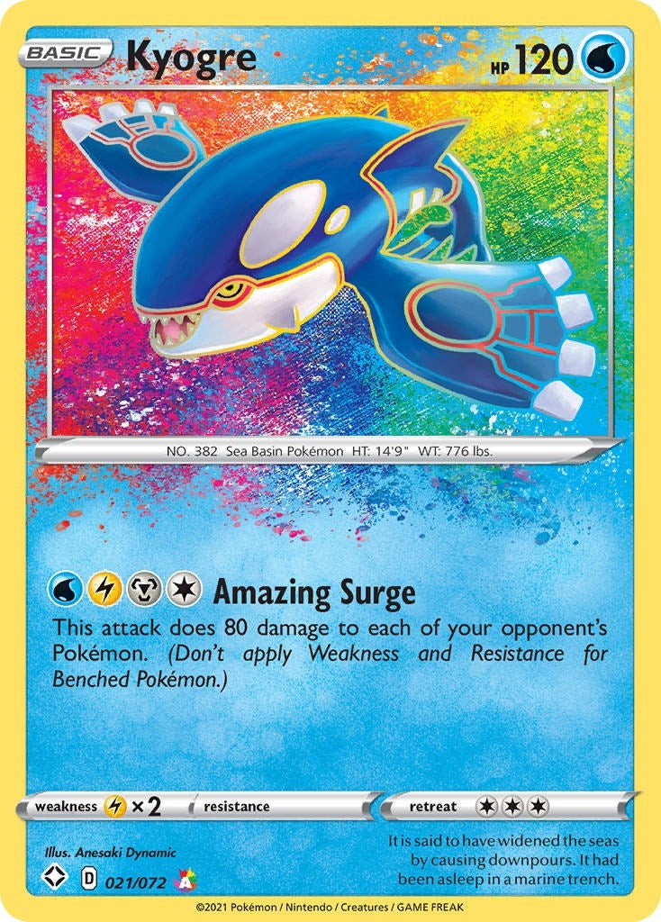 Kyogre (021/072) (SHF)