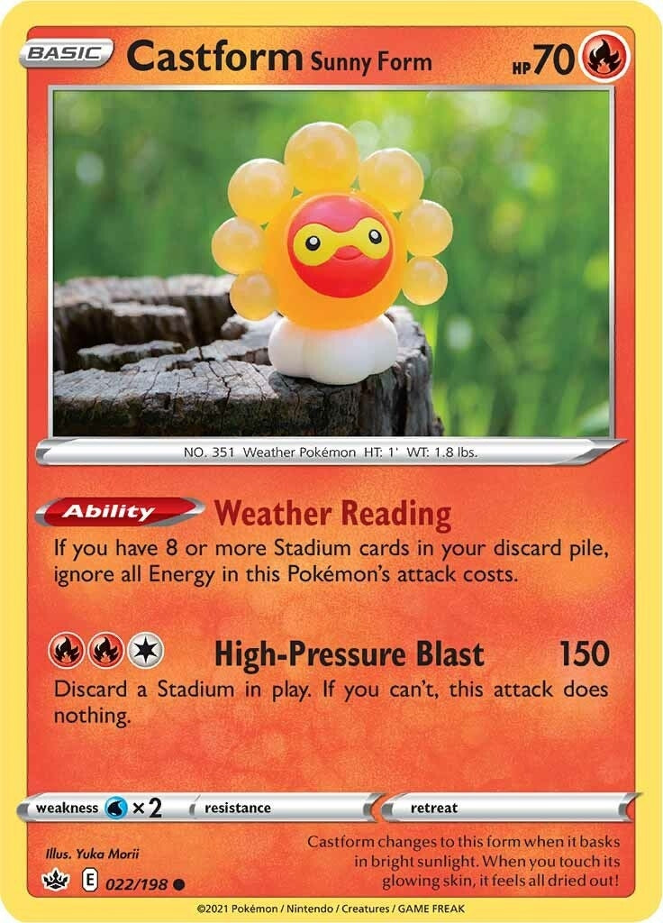 Castform Sunny Form (022/198) (SWSH06)