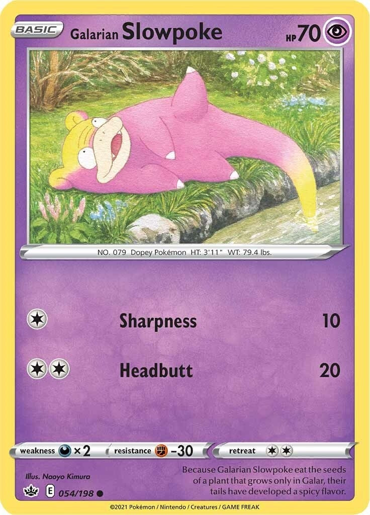 Galarian Slowpoke (054/198) (SWSH06)