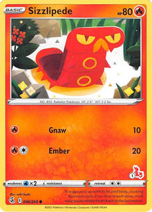 Sizzlipede - 046/264 (#1 Cinderace Stamped) (046/264) (BA22)