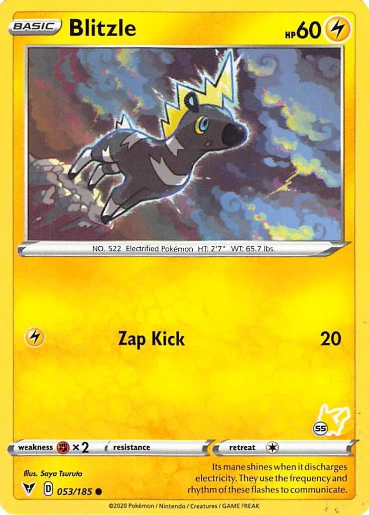 Blitzle - 053/185 (#55 Pikachu Stamped) (053/185) (BA22)