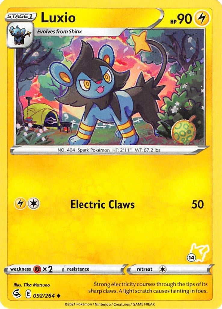 Luxio - 092/264 (#14 Pikachu Stamped) (092/264) (BA22)