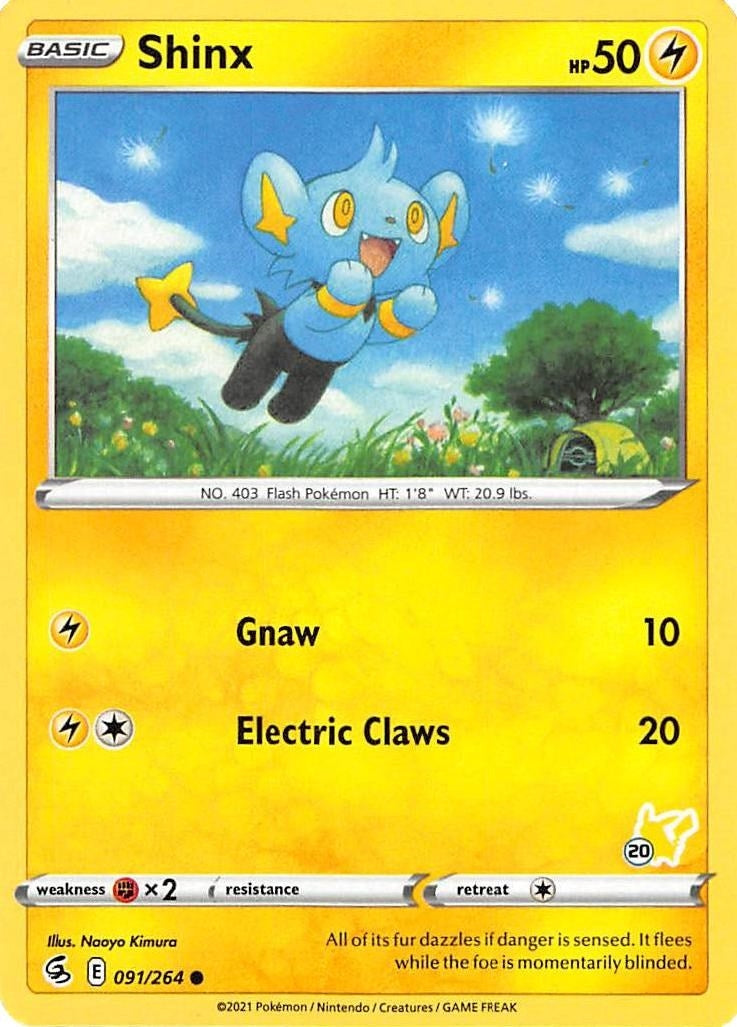 Shinx - 091/264 (#20 Pikachu Stamped) (091/264) (BA22)