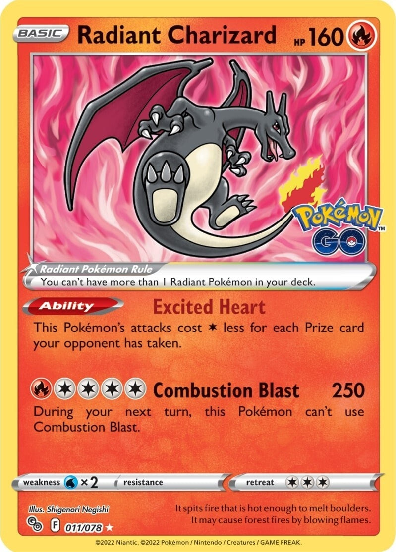 Radiant Charizard (011/078) (PGO)
