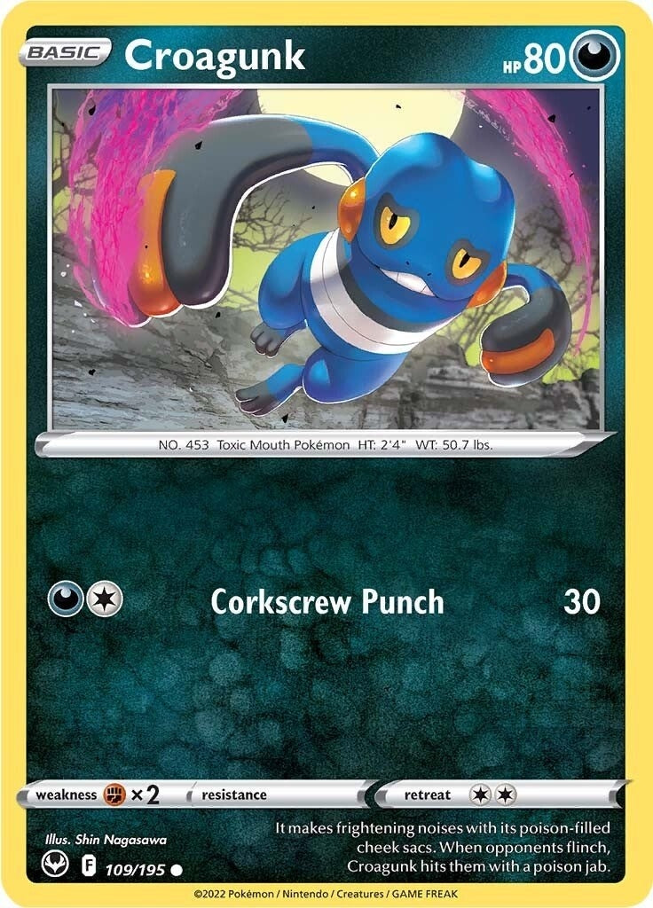 Croagunk (109/195) (SWSH12)