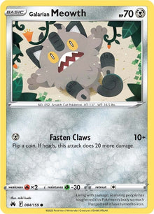 Galarian Meowth (084/159) (CRZ)