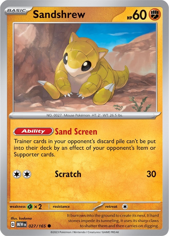 Sandshrew (027/165) (MEW)