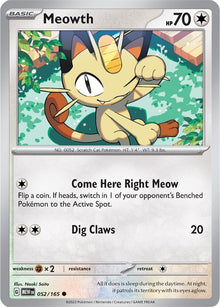 Meowth (052/165) (MEW)