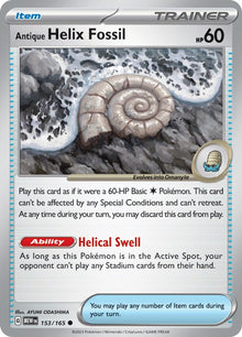 Antique Helix Fossil (153/165) (MEW)