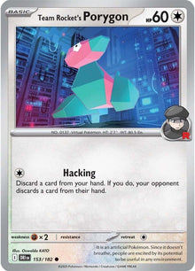Team Rocket's Porygon (153/182) (DRI)