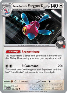 Team Rocket's Porygon-Z (155/182) (DRI)