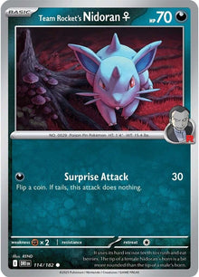 Team Rocket's Nidoran F (114/182) (DRI)