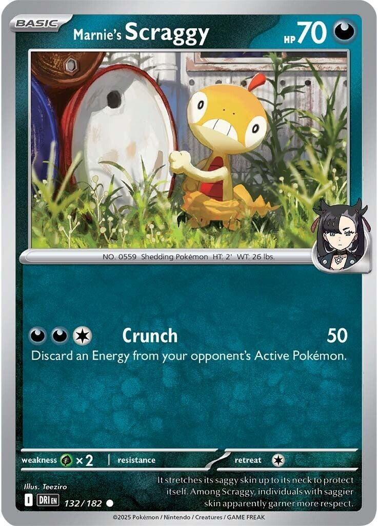 Marnie's Scraggy (132/182) (DRI)