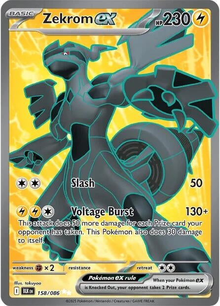 Zekrom ex (158/086) (BLK)