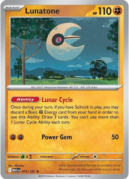 Lunatone (074/132) (MEG)
