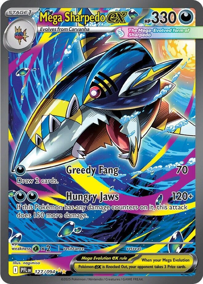 Mega Sharpedo ex (127/094) (PFL)