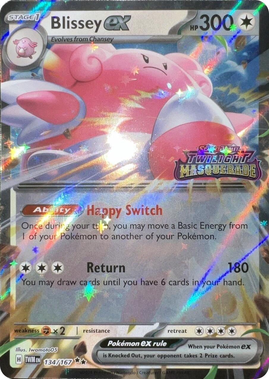 Blissey ex (Twilight Masquerade Stamped) (134/167) (MCAP)