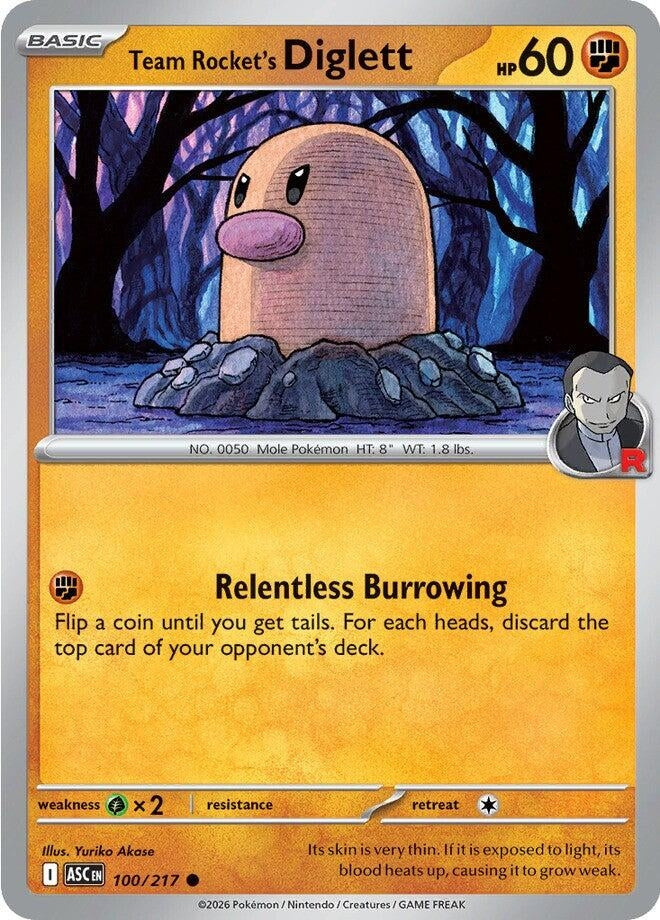 Team Rocket's Diglett (100/217) (ASC)