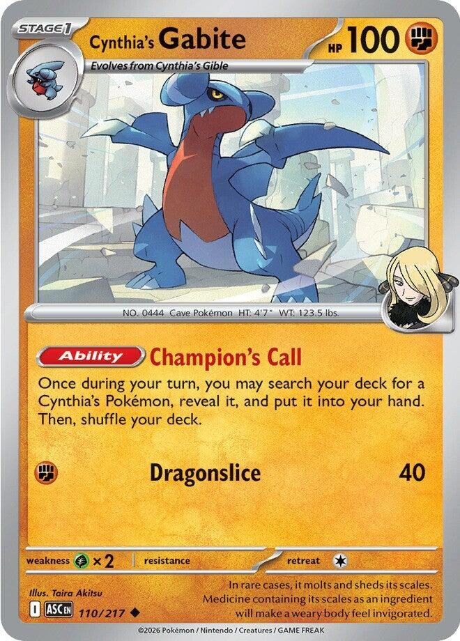 Cynthia's Gabite (110/217) (ASC)